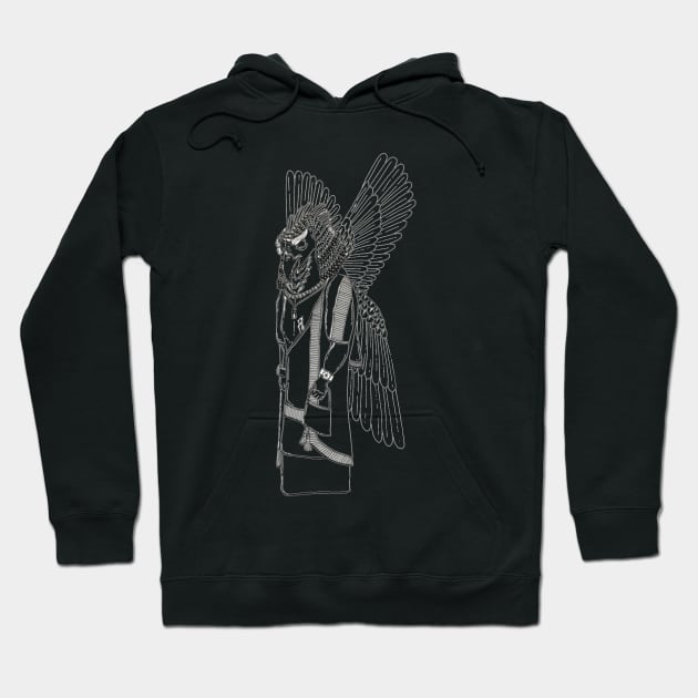 Apkallu Babylonian God Hoodie by apokatastasis